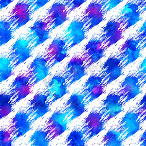 线格背景摄影照片_画笔描边线条纹几何 Grung 图案在蓝色背景下无缝。 