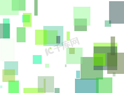 抽象绿色方块图背景
