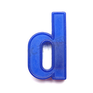 英文字母线稿摄影照片_磁性小写字母 D