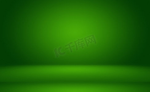 重阳节文字矢量摄影照片_绿色渐变抽象背景空房间，为您的文字和图片提供空间。