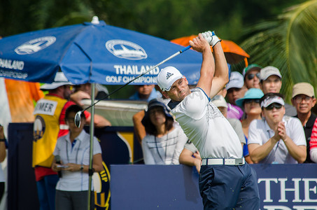 塞尔吉奥·加西亚 (Sergio Garcia) 参加 2015 年泰国高尔夫锦标赛