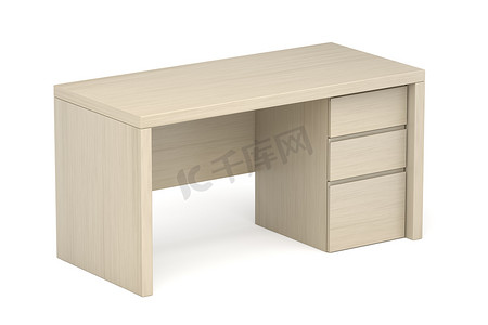 带抽屉的木制书桌