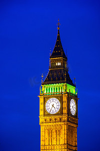 伦敦城市天际线，英国大本钟