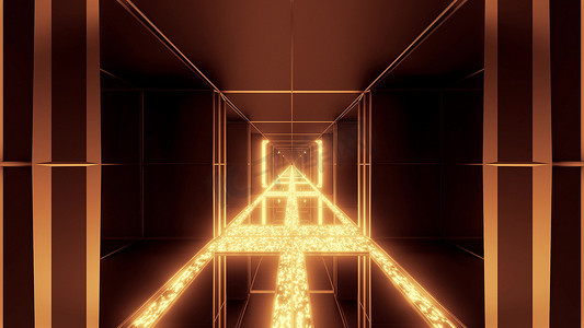 未来派科幻空间寺庙与发光钻石圣诞纹理 3D 插画背景壁纸