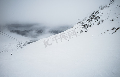云山滑雪场的景观