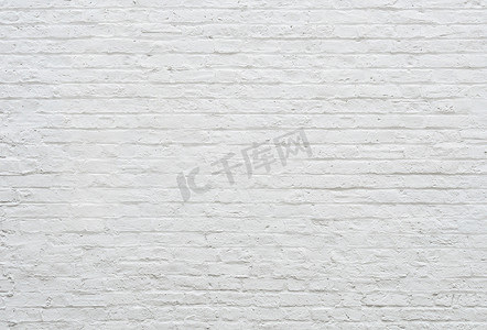 白色砖墙摄影照片_白色砖墙纹理