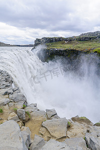 黛提瀑布，冰岛东北部