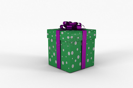 紫色和绿色礼盒