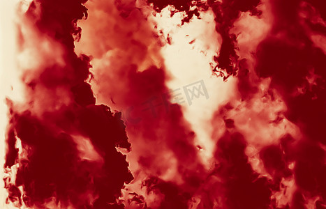 热火焰或红云作为简约的背景设计