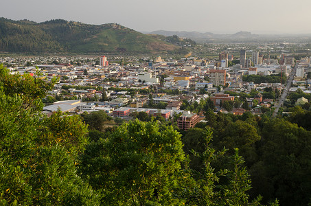 木科摄影照片_从 Cerro Nielol 俯瞰特木科市。