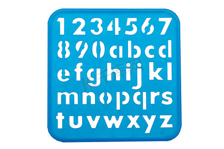 字母和数字模板形状