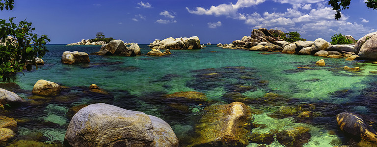 Lengkuas 岛全景图/ Belitung-Indonesia/