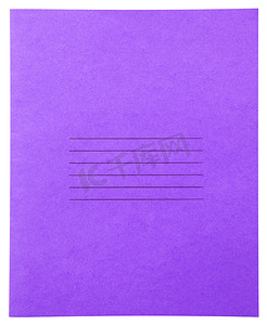 工作簿封面摄影照片_笔记本-紫色封面