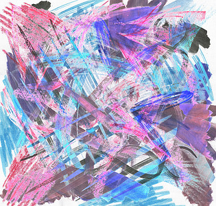 水粉手绘摄影照片_由粉彩和水粉绘制的彩色抽象背景。