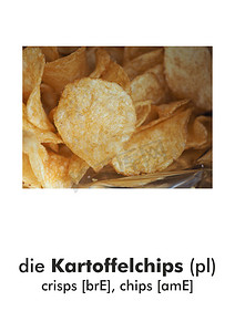 德文字卡：Kartoffelchips（薯片）