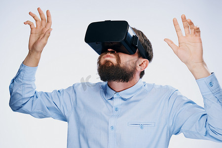 男经理技术眼镜虚拟现实娱乐