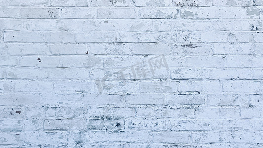 白色砖墙摄影照片_白色砖墙纹理。