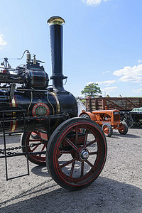 古董展上的蒸汽机
