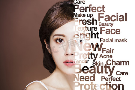 年轻美容与整形外科、皮肤提升、化妆品医学概念