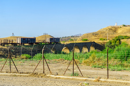 位于 Gesher 的 Naharayim 古桥，横跨约旦河