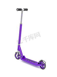 紫色手推滑板车