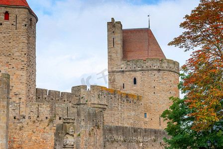 卡尔卡松中世纪城堡，奥德，奥克西塔尼，法国