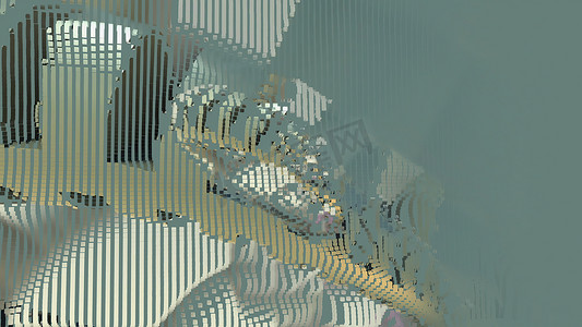 cg摄影照片_3d 插图-无限放大到抽象数字 cg 背景