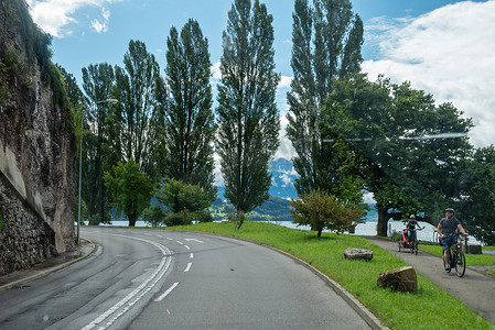 瑞士卢塞恩湖- 2021年8月5日：瑞士阿尔卑斯山和卢塞恩湖的美丽风景
