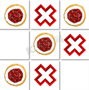 甜甜圈和十字图案