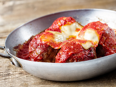 传统经典意大利番茄酱肉丸