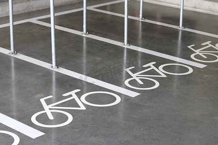自行车停放的符号。