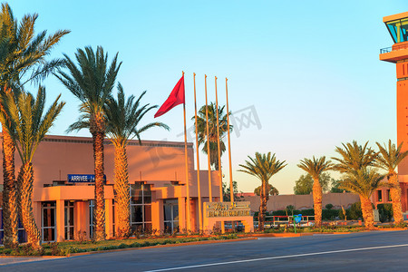 瓦尔扎扎特，摩洛哥-2016 年 2 月 28 日：瓦尔扎扎特机场。