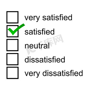 满意的客户反馈意见问卷调查 likert sc