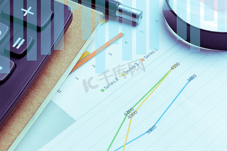 许多图表和图表反映了公司过去一年的数据收集和统计绩效的概念。