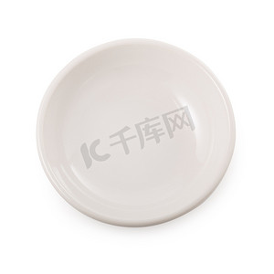 孤立在白色背景上的白色陶瓷碗