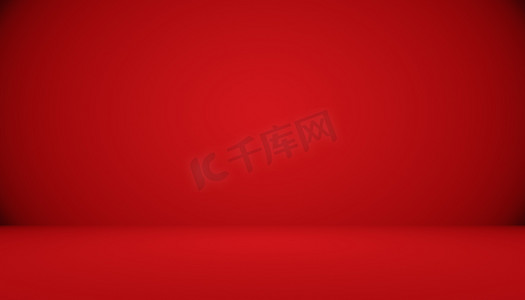 宣传册红色摄影照片_抽象红色背景圣诞情人节布局设计、工作室、房间、网页模板、具有平滑圆渐变颜色的业务报告