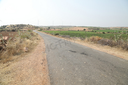 车辆位置摄影照片_印度农村地区