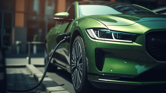 能源供热摄影照片_新能源汽车绿色低碳
