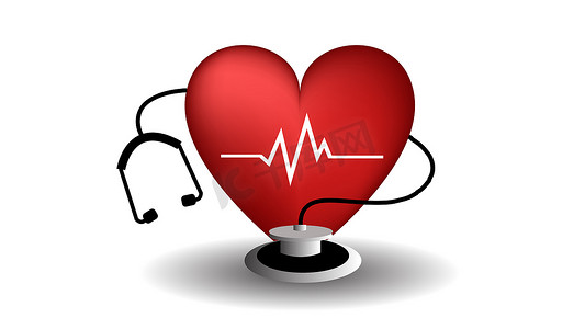 世界心脏日心脏与听诊器