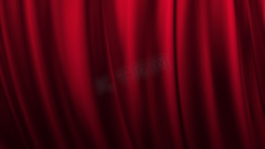 红色舞台剧院幕布背景