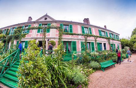 克劳德·莫奈 (Claude Monet) 花园的 Clos Normand 庄园 著名的法国印象