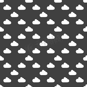 云下载应用程序网络 icon.平面设计。
