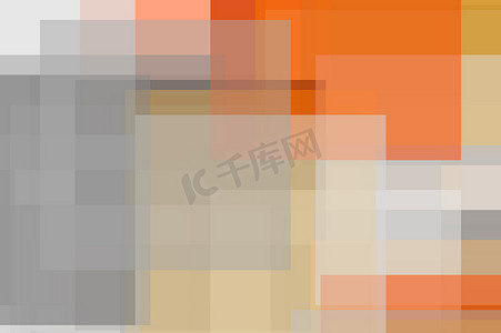 灰橙色背景图摄影照片_抽象的灰色橙色方块图背景