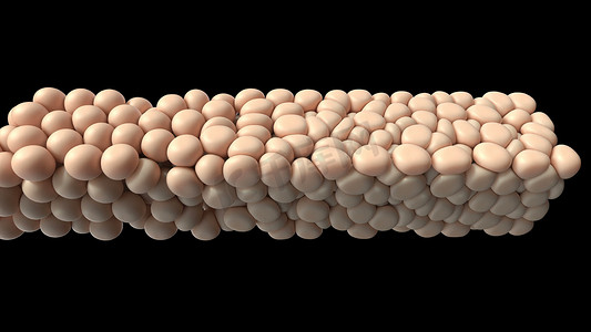 3d 软球体脂肪细胞医学组织设计动脉粥样硬化胆固醇 3d 渲染