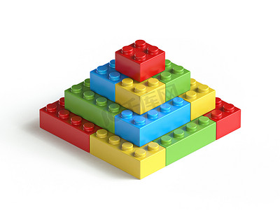 玩具积木金字塔 3D