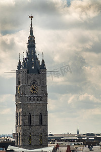 比利时佛兰德斯根特钟楼。