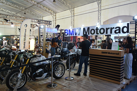 位于菲律宾帕西格的 2nd Ride Ph 的 BMW Motorrad 展位。
