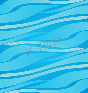 抽象蓝色背景，未来波浪矢量图