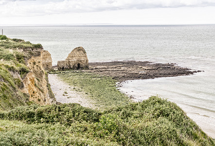 Pointe du Hoc 全景，诺曼底 - 法国