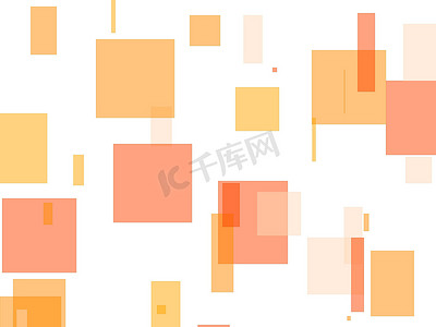 抽象橙色方块图背景